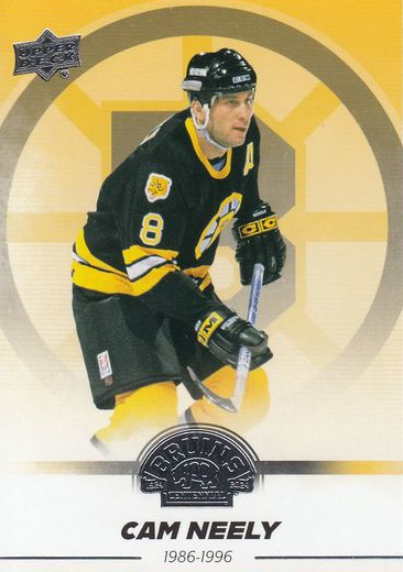 řadová karta CAM NEELY 23-24 UD Boston Bruins Centennial číslo 16